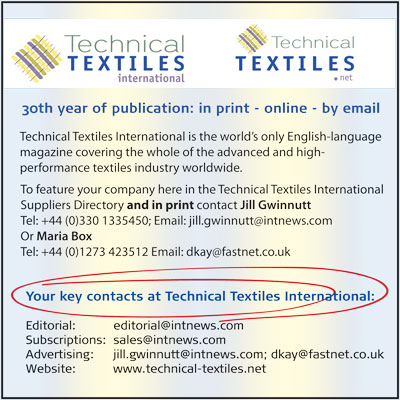 Technical Textiles International Buyers Guide